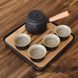Чабань бамбукова (столик) для чайної церемонії з чорним піддоном 20х20х2.5см, Китай id_3723 фото 5