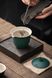 Дорожній набір посуду з кераміки гайвань і три піали темно-зелений, Китай id_7519 фото 6