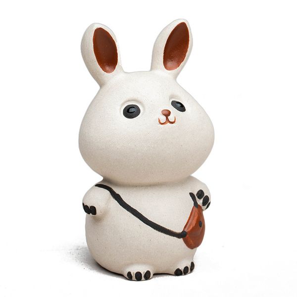 Фігурка Чайний вихованець "Кролик, що завжди перемагає" для чайної церемонії ісинська кераміка ручної роботи id_9190 фото