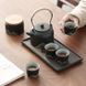 Набір для чайної церемонії "Далекі гори" ручної роботи з грубої дзен-кераміки в тибетському стилі, Китай id_9059 фото 5