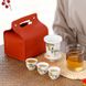 Дорожній набір посуду "Фенікс в імператорському саду" для чайної церемонії та медитації, Китай id_9060 фото 6