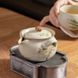 Чайник в стилі династії Сун "Весняне кошеня" ручної роботи крижана глазур 200мл, Китай id_9086 фото 12