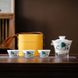 Дорожній набір Jinxiu Shanhe для чайної церемонії із знаменитої білої порцеляни Дехуа, Китай id_9068 фото 2