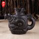 Автентичний чайник Дракон та фенікс з ісинської глини "Символ багатства, щастя та удачі" темний 500 мл, Китай id_8795 фото 5