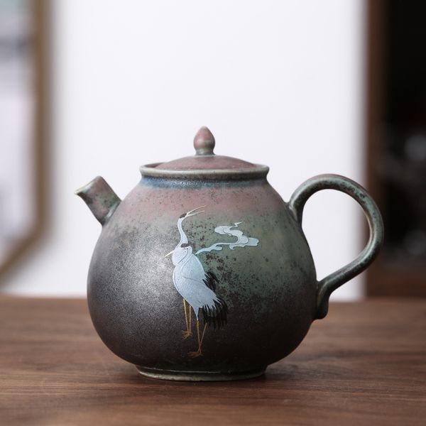 Чайник із тонкостінної кераміки в японському вінтажному стилі Ruihe Chengxiang 260мл, Китай id_9082 фото