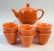 Фарфоровий набір для чайної церемонії на 6 персон помаранчевий, Китай id_970 фото 1