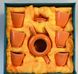 Фарфоровий набір для чайної церемонії на 6 персон помаранчевий, Китай id_970 фото 2