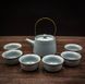 Набір чайного посуду "Блакитний колотий лід" на 6 персон порцеляновий, Китай id_8621 фото 2